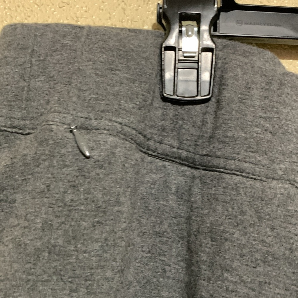 Lands' End Capris Stretch Pants Gray 2X Starfish Crop Straight Cotton Spandex - Picture 5 of 16
